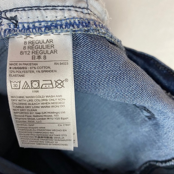 Gap True Skinny High Rise Stretch Dark Wash Denim - Picture 7 of 7